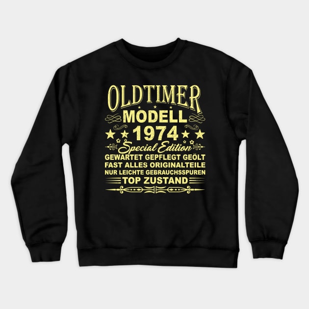 OLDTIMER MODELL BAUJAHR 1974 Crewneck Sweatshirt by SinBle